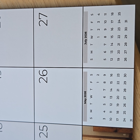 2026 Home Kitchen Design Calendar Unisex Wall Desk Holiday - Picture 10 of 11